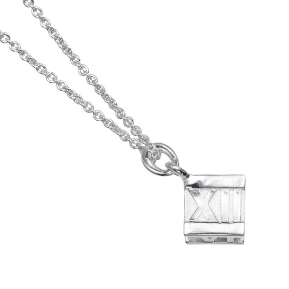 TIFFANY&Co. Atlas cube Necklace Silver925 7.18g Women - Picture 2 of 7